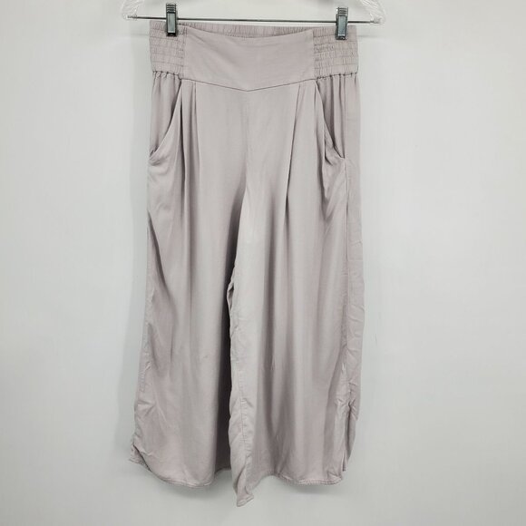Aritzia Sunday Best Lightweight Women's Wide Leg Cropped Boho Pants Size XS - Picture 1 of 9